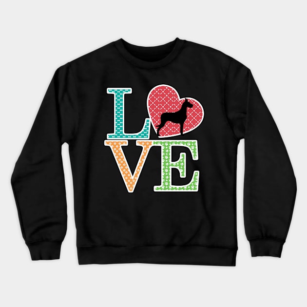 Love great dane best great dane Crewneck Sweatshirt by williamarmin